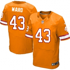 Men's Nike Tampa Bay Buccaneers #43 T.J. Ward Elite Orange Glaze Alternate NFL Jersey