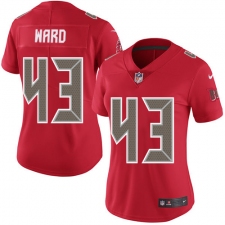 Women's Nike Tampa Bay Buccaneers #43 T.J. Ward Limited Red Rush Vapor Untouchable NFL Jersey