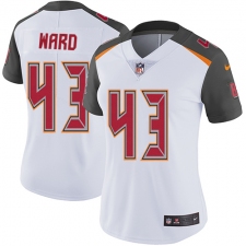 Women's Nike Tampa Bay Buccaneers #43 T.J. Ward White Vapor Untouchable Limited Player NFL Jersey