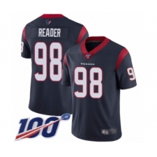 Men's Houston Texans #98 D.J. Reader Navy Blue Team Color Vapor Untouchable Limited Player 100th Season Football Jersey