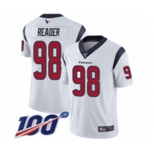 Men's Houston Texans #98 D.J. Reader White Vapor Untouchable Limited Player 100th Season Football Jersey