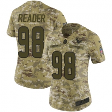 Women's Nike Houston Texans #98 D.J. Reader Limited Camo 2018 Salute to Service NFL Jersey