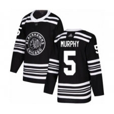 Men's Chicago Blackhawks #5 Connor Murphy Authentic Black Alternate Hockey Jersey