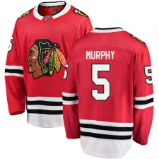 Men's Chicago Blackhawks #5 Connor Murphy Fanatics Branded Red Home Breakaway NHL Jersey