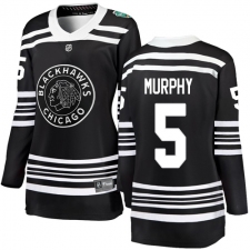 Women's Chicago Blackhawks #5 Connor Murphy Black 2019 Winter Classic Fanatics Branded Breakaway NHL Jersey