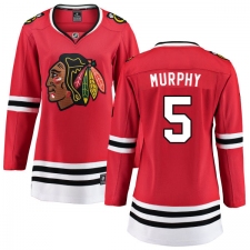 Women's Chicago Blackhawks #5 Connor Murphy Fanatics Branded Red Home Breakaway NHL Jersey