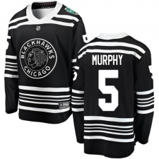 Youth Chicago Blackhawks #5 Connor Murphy Black 2019 Winter Classic Fanatics Branded Breakaway NHL Jersey