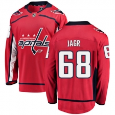 Men's Washington Capitals #68 Jaromir Jagr Fanatics Branded Red Home Breakaway NHL Jersey