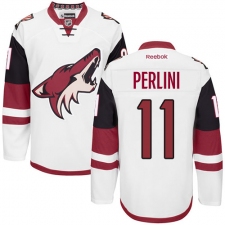 Women's Reebok Arizona Coyotes #11 Brendan Perlini Authentic White Away NHL Jersey