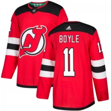 Youth Adidas New Jersey Devils #11 Brian Boyle Authentic Red Home NHL Jersey