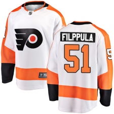 Men's Philadelphia Flyers #51 Valtteri Filppula Fanatics Branded White Away Breakaway NHL Jersey