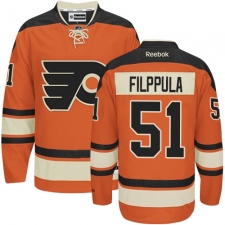 Women's Reebok Philadelphia Flyers #51 Valtteri Filppula Authentic Orange New Third NHL Jersey