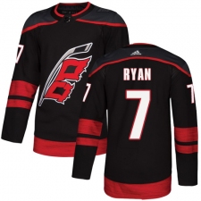 Men's Adidas Carolina Hurricanes #7 Derek Ryan Premier Black Alternate NHL Jersey