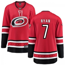 Women's Carolina Hurricanes #7 Derek Ryan Fanatics Branded Red Home Breakaway NHL Jersey