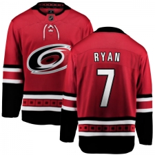 Youth Carolina Hurricanes #7 Derek Ryan Fanatics Branded Red Home Breakaway NHL Jersey