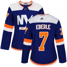 Women's Adidas New York Islanders #7 Jordan Eberle Premier Blue Alternate NHL Jersey