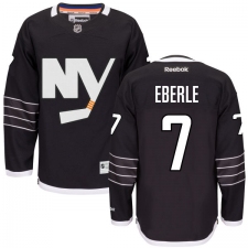Youth Reebok New York Islanders #7 Jordan Eberle Premier Black Third NHL Jersey