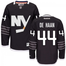 Women's Reebok New York Islanders #44 Calvin de Haan Authentic Black Third NHL Jersey
