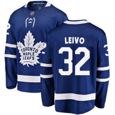 Men's Toronto Maple Leafs #32 Josh Leivo Fanatics Branded Royal Blue Home Breakaway NHL Jersey