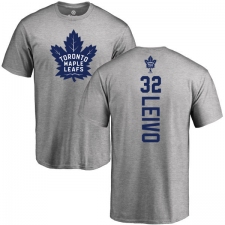 NHL Adidas Toronto Maple Leafs #32 Josh Leivo Ash Backer T-Shirt