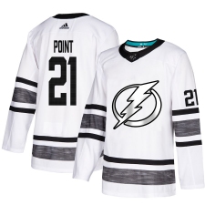 Men's Adidas Tampa Bay Lightning #21 Brayden Point White 2019 All-Star Game Parley Authentic Stitched NHL Jersey