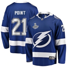 Youth Tampa Bay Lightning #21 Brayden Point Fanatics Branded Blue Home 2020 Stanley Cup Champions Breakaway Jersey