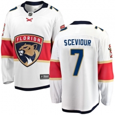Men's Florida Panthers #7 Colton Sceviour Fanatics Branded White Away Breakaway NHL Jersey