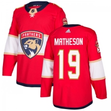 Men's Adidas Florida Panthers #19 Michael Matheson Authentic Red Home NHL Jersey