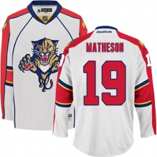 Women's Reebok Florida Panthers #19 Michael Matheson Authentic White Away NHL Jersey
