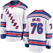 Men's New York Rangers #76 Brady Skjei Fanatics Branded White Away Breakaway NHL Jersey