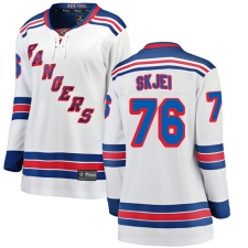 Women's New York Rangers #76 Brady Skjei Fanatics Branded White Away Breakaway NHL Jersey