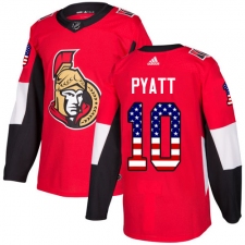 Youth Adidas Ottawa Senators #10 Tom Pyatt Authentic Red USA Flag Fashion NHL Jersey