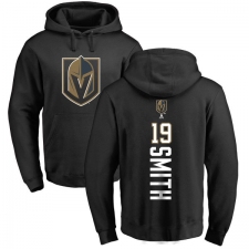 NHL Adidas Vegas Golden Knights #19 Reilly Smith Black Backer Pullover Hoodie