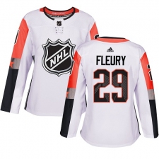 Women's Adidas Vegas Golden Knights #29 Marc-Andre Fleury Authentic White 2018 All-Star Pacific Division NHL Jersey