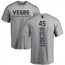 NHL Adidas Vegas Golden Knights #45 Jake Bischoff Gray Backer T-Shirt