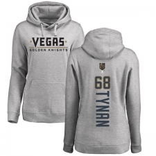 NHL Women's Adidas Vegas Golden Knights #68 T.J. Tynan Gray Backer Pullover Hoodie