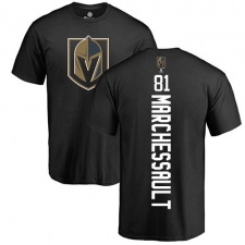 NHL Adidas Vegas Golden Knights #81 Jonathan Marchessault Black Backer T-Shirt