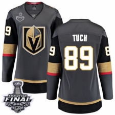 Women's Vegas Golden Knights #89 Alex Tuch Authentic Black Home Fanatics Branded Breakaway 2018 Stanley Cup Final NHL Jersey