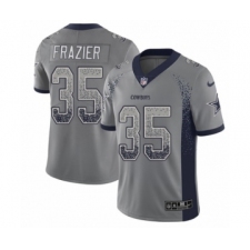 Men's Nike Dallas Cowboys #35 Kavon Frazier Limited Gray Rush Drift Fashion NFL Jersey
