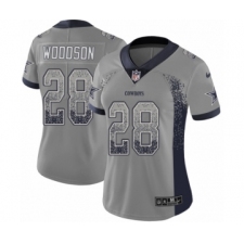Women's Nike Dallas Cowboys #35 Kavon Frazier Limited Gray Rush Drift Fashion NFL Jersey