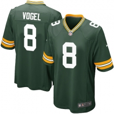 Men's Nike Green Bay Packers #8 Justin Vogel Game Green Team Color NFL Jersey