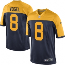 Men's Nike Green Bay Packers #8 Justin Vogel Game Navy Blue Alternate NFL Jersey