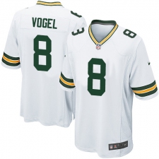 Men's Nike Green Bay Packers #8 Justin Vogel Game White NFL Jersey