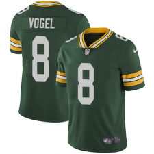 Men's Nike Green Bay Packers #8 Justin Vogel Green Team Color Vapor Untouchable Limited Player NFL Jersey