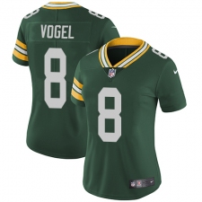 Women's Nike Green Bay Packers #8 Justin Vogel Green Team Color Vapor Untouchable Elite Player NFL Jersey
