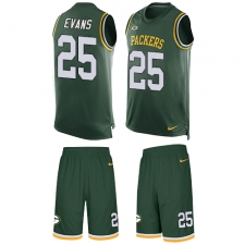 Men's Nike Green Bay Packers #25 Marwin Evans Limited Green Tank Top Suit NFL Jersey