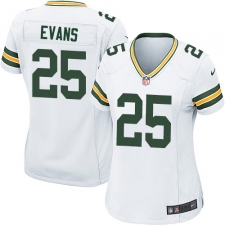 Women's Nike Green Bay Packers #25 Marwin Evans Game White NFL Jersey