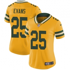 Women's Nike Green Bay Packers #25 Marwin Evans Limited Gold Rush Vapor Untouchable NFL Jersey