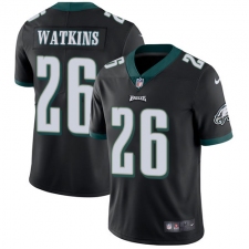 Men's Nike Philadelphia Eagles #26 Jaylen Watkins Black Alternate Vapor Untouchable Limited Player NFL Jersey