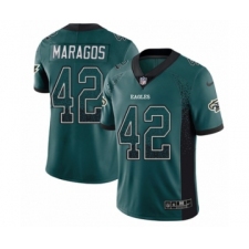 Men's Nike Philadelphia Eagles #42 Chris Maragos Limited Green Rush Drift Fashion NFL Jersey
